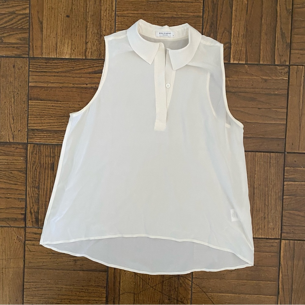 Equipment Femme Silk Collared Shirt